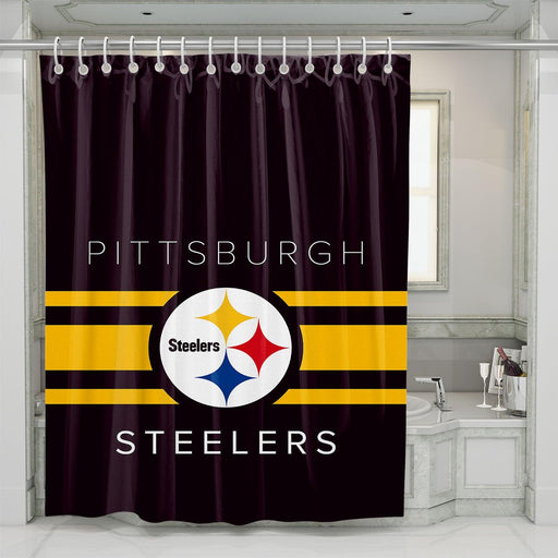 slim pittsburgh steelers shower curtains