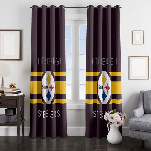 slim pittsburgh steelers window Curtain