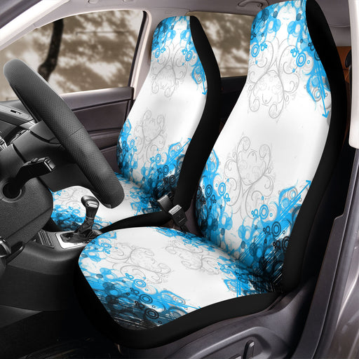 static blue ornament abstract Car Seat Covers