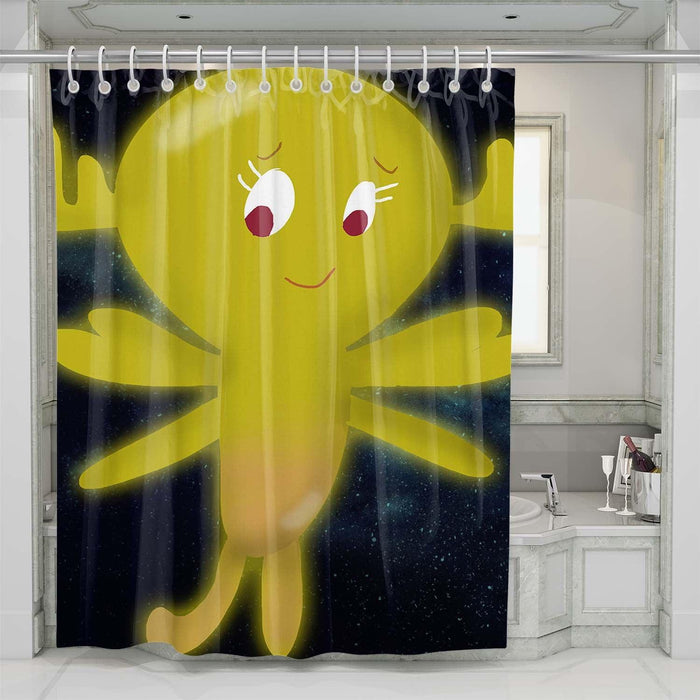 the amazing world of gumball in galaxy shower curtains