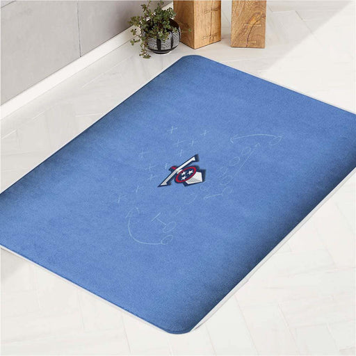 small sword of tennessee titans bath rugs