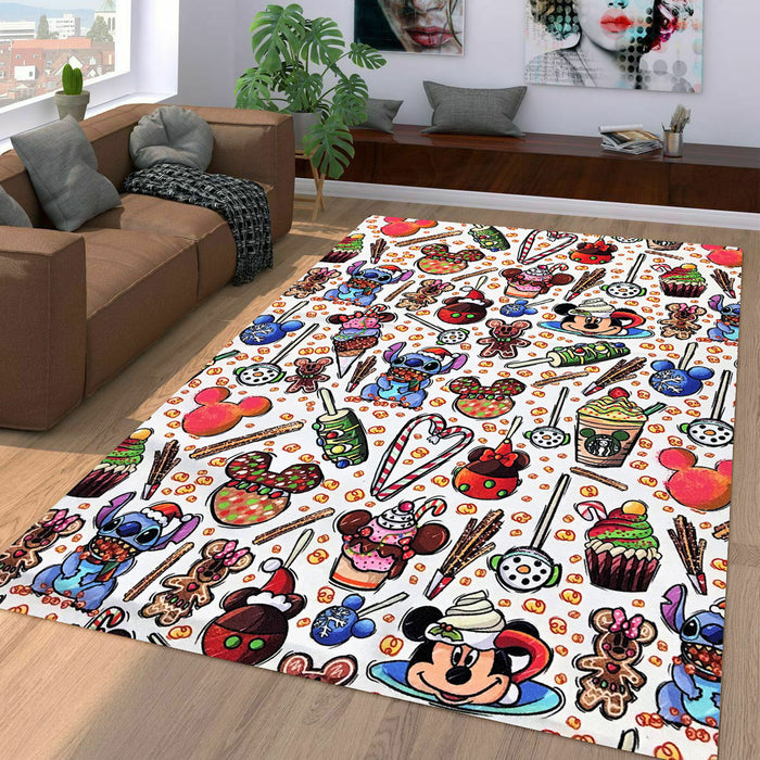 stitch mickey mouse disneyland Living room carpet rugs