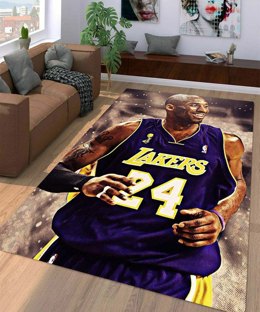 smile of kobe bryant lakers Living room carpet rugs