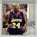 smile of kobe bryant lakers shower curtains