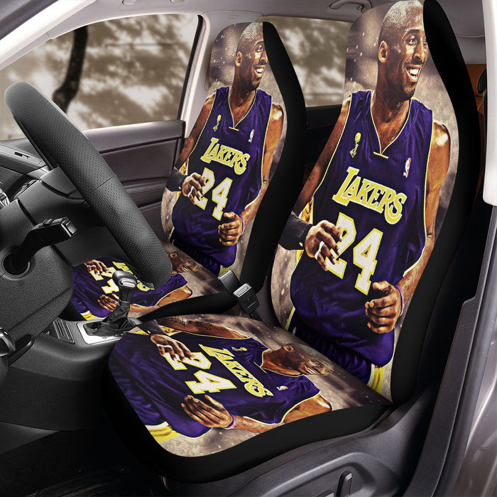 smile of kobe bryant lakers Car Seat Covers