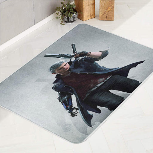 take a gun nero character game bath rugs