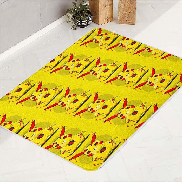 storm pikachu red mode bath rugs