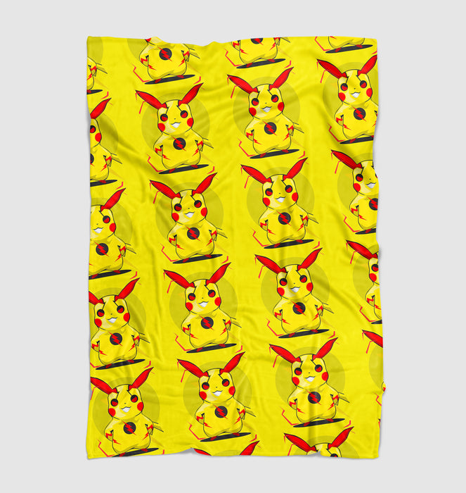 storm pikachu red mode Ultra soft fleece blanket