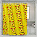 storm pikachu red mode shower curtains