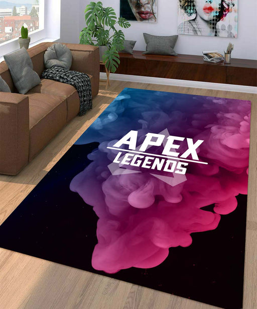 smoke apex legends vaporwave Living room carpet rugs