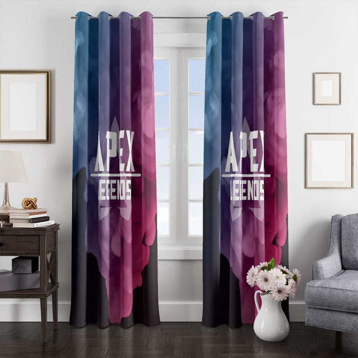 smoke apex legends vaporwave window Curtain