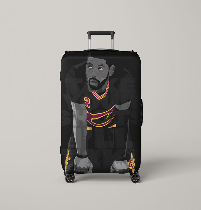 take your shots kyrie irving cavs Luggage Covers | Suitcase