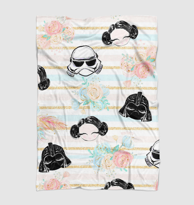 stormtrooper darth vader cute Ultra soft fleece blanket