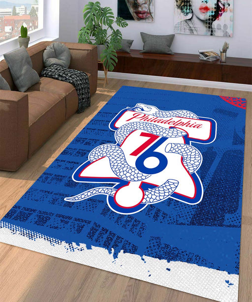 snakes and philadelphia 76ers Living room carpet rugs