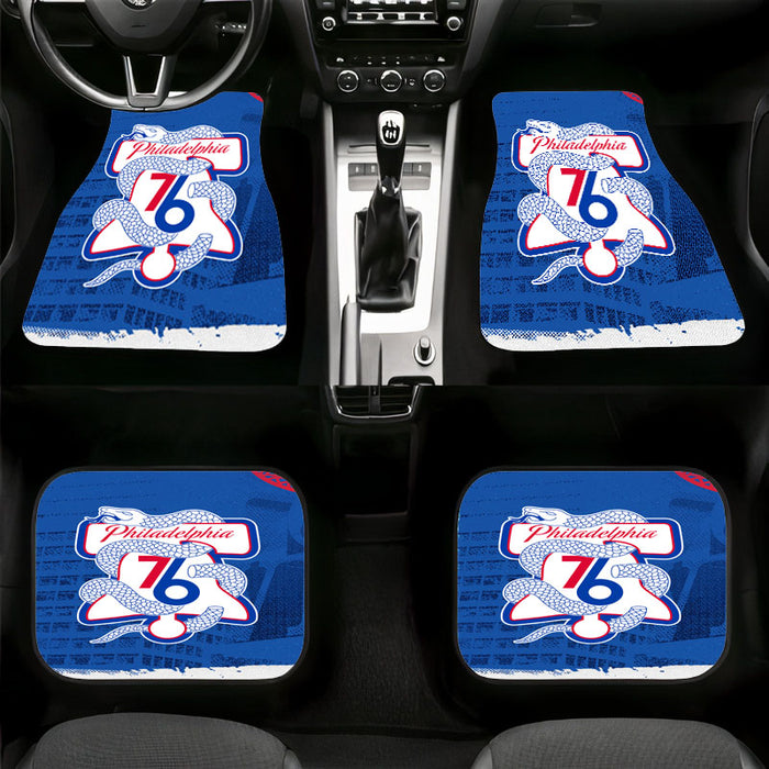 snakes and philadelphia 76ers Car floor mats Universal fit