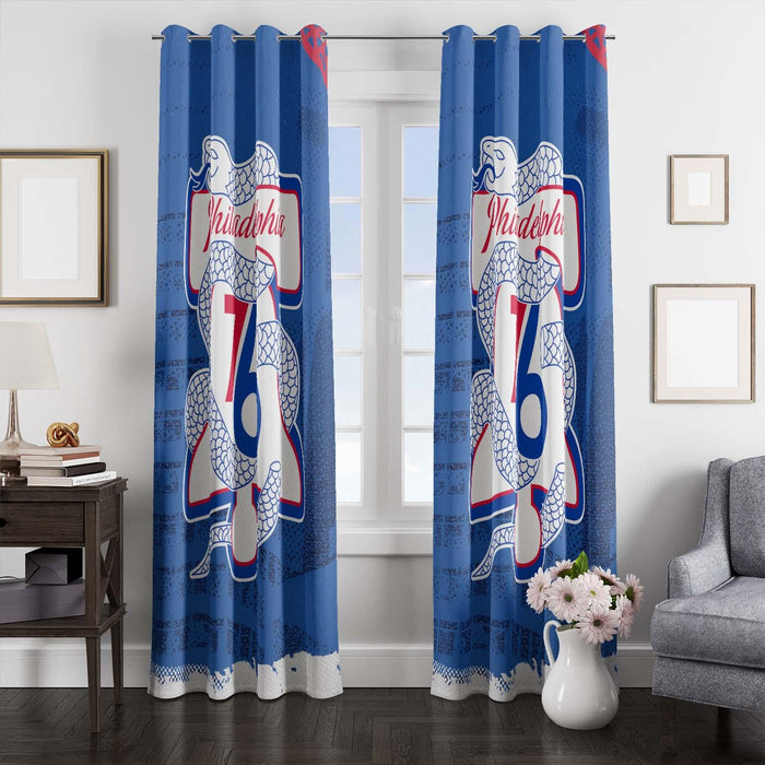 snakes and philadelphia 76ers window Curtain