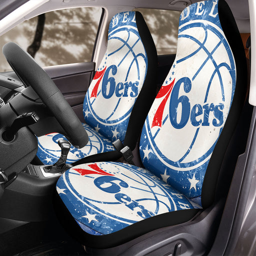 snow cold of philadelphia 76ers Car Seat Covers