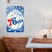 snow cold of philadelphia 76ers Poster Metal print wall art