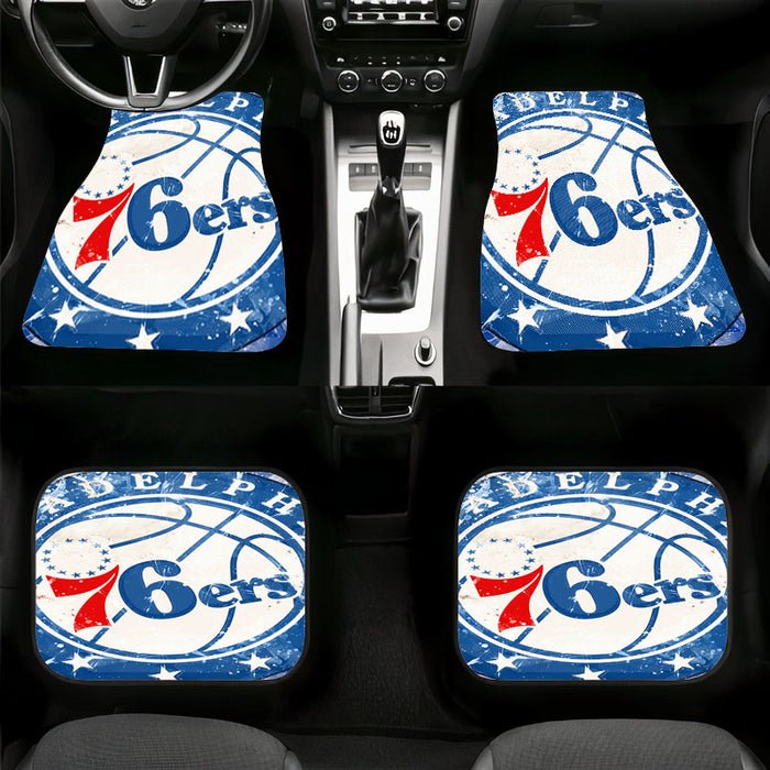 snow cold of philadelphia 76ers Car floor mats Universal fit