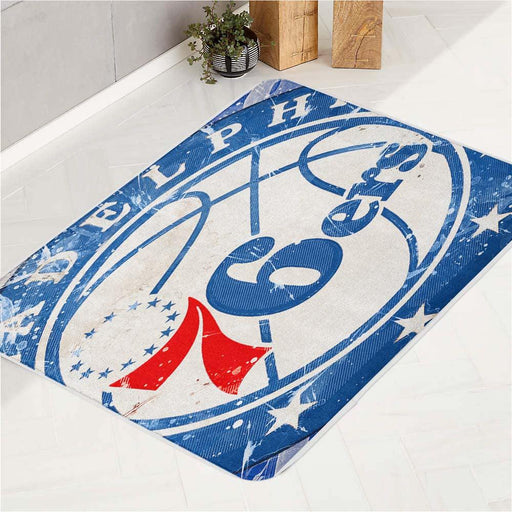 snow cold of philadelphia 76ers bath rugs