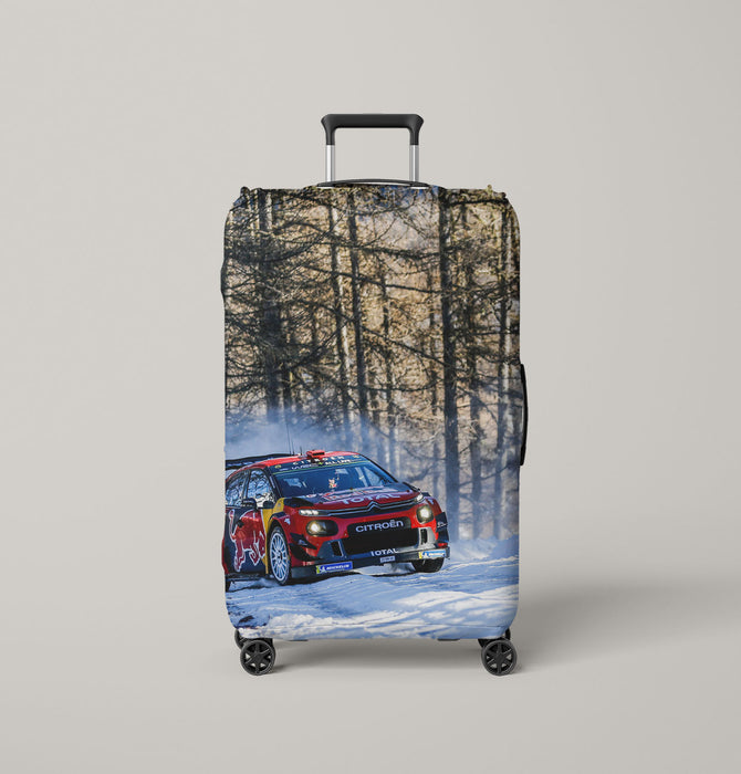 snow racing car always feel so extreme Luggage Covers | Suitcase