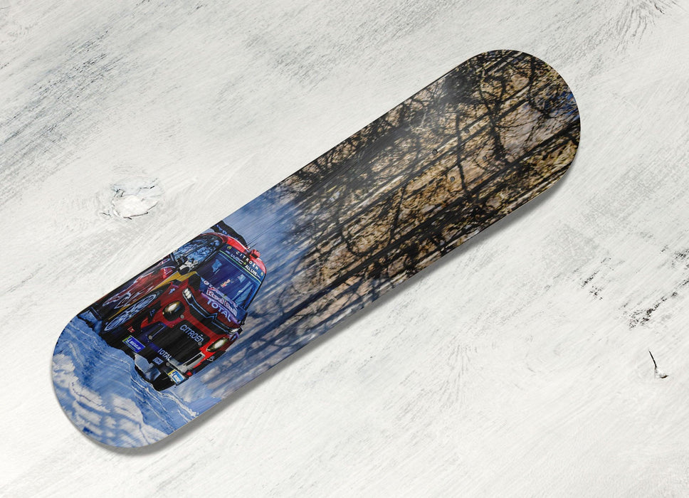 snow racing car always feel so extreme Skateboard decks