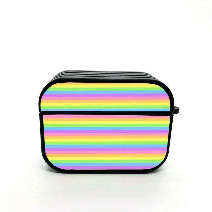 stretch rainbow lines color airpods case