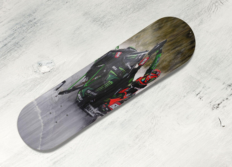 snow racing obstacle Skateboard decks