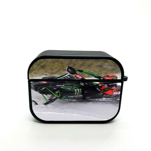 snow racing obstacle airpod case