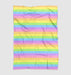 stretch rainbow lines color Ultra soft fleece blanket