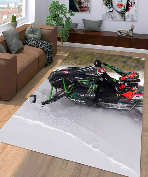 snow racing obstacle Living room carpet rugs