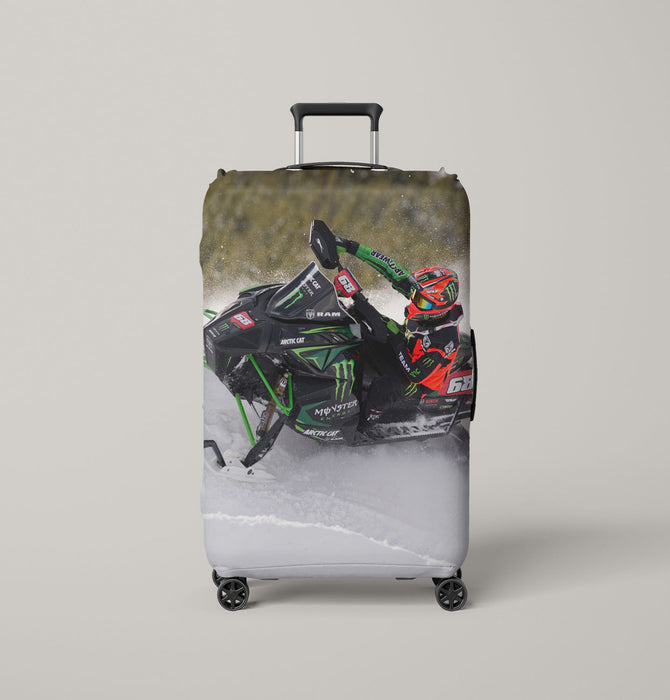 snow racing obstacle Luggage Covers | Suitcase