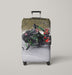 snow racing obstacle Luggage Covers | Suitcase