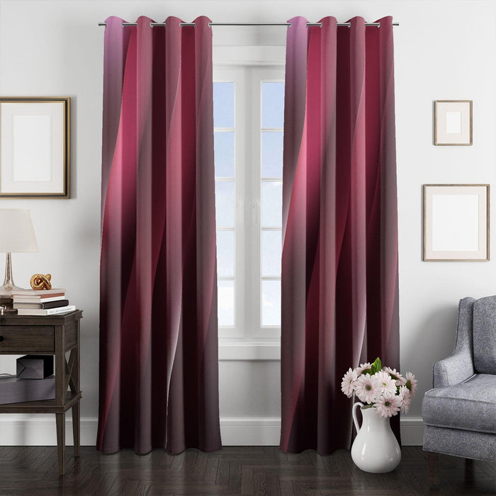 striped absract gradient window Curtain