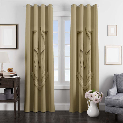 soft colour 3d vgk logo team window Curtain