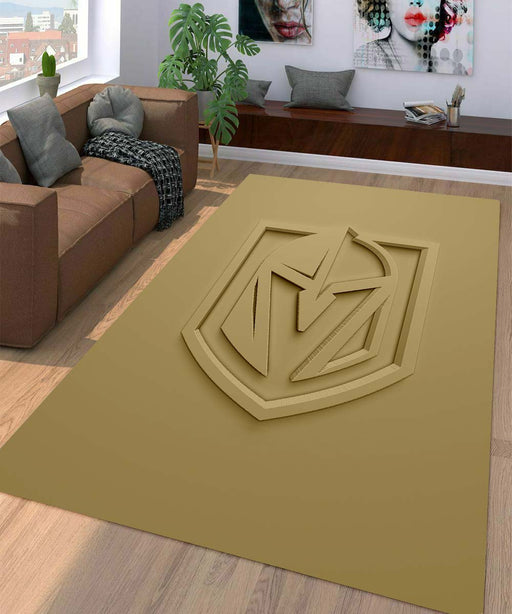 soft colour 3d vgk logo team Living room carpet rugs