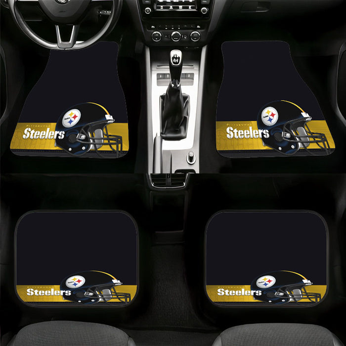 soft colour of pittsburgh steelers helmet Car floor mats Universal fit