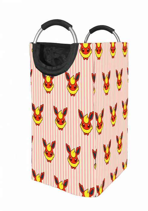 stripes flareon flash fire Laundry Hamper | Laundry Basket