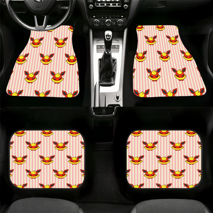 stripes flareon flash fire Car floor mats Universal fit