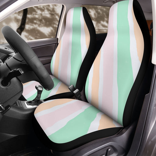 stripes pastel grunge Car Seat Covers