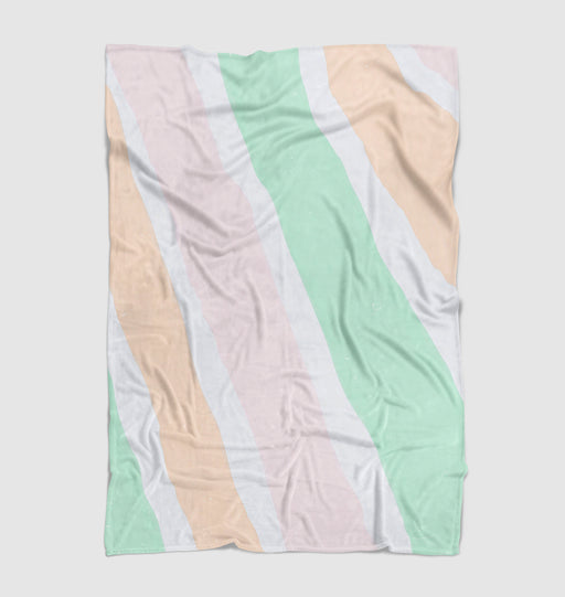 stripes pastel grunge Ultra soft fleece blanket