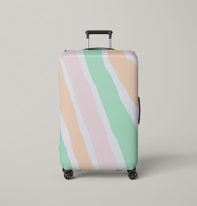 stripes pastel grunge Luggage Cover | suitcase