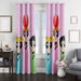 the powerpuff girls character window curtains