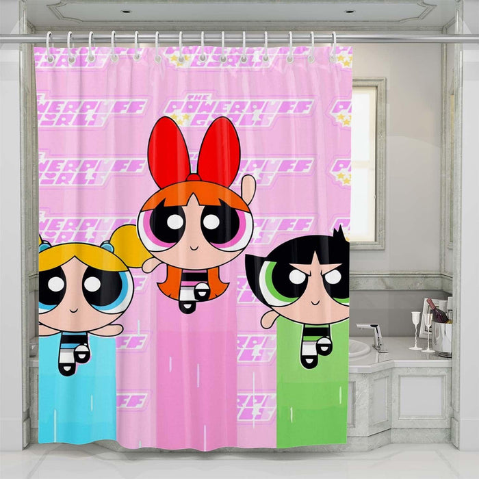 the powerpuff girls character shower curtains