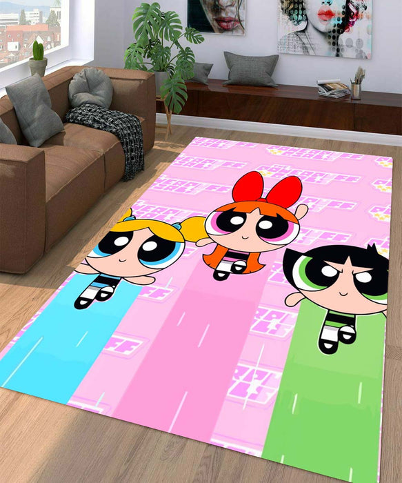 the powerpuff girls character Living room carpet rugs