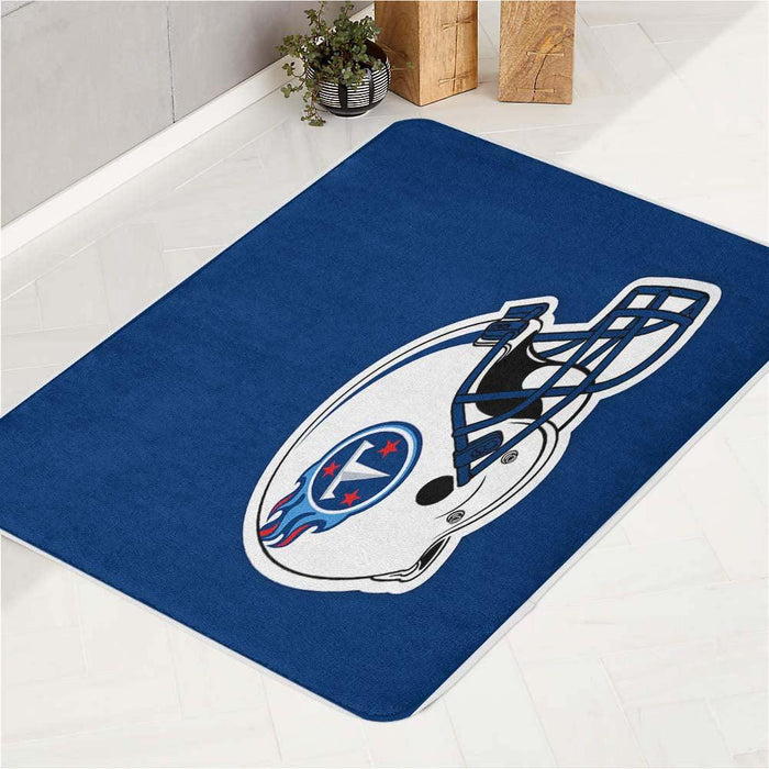 solid helmet of tennessee titans bath rugs