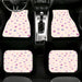 stroke and solid of hearts Car floor mats Universal fit