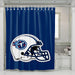 solid helmet of tennessee titans shower curtains