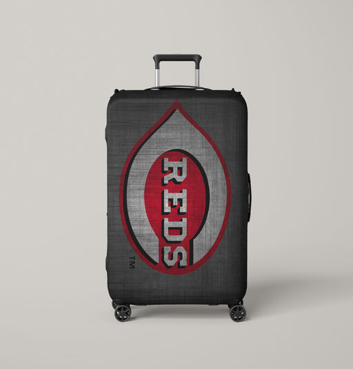 texture cincinnati reds logo Luggage Covers | Suitcase