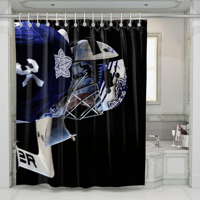 solid of hockey league shower curtains